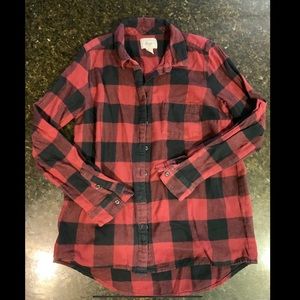 GH Bass & Co. Women’s Red Plaid Flannel